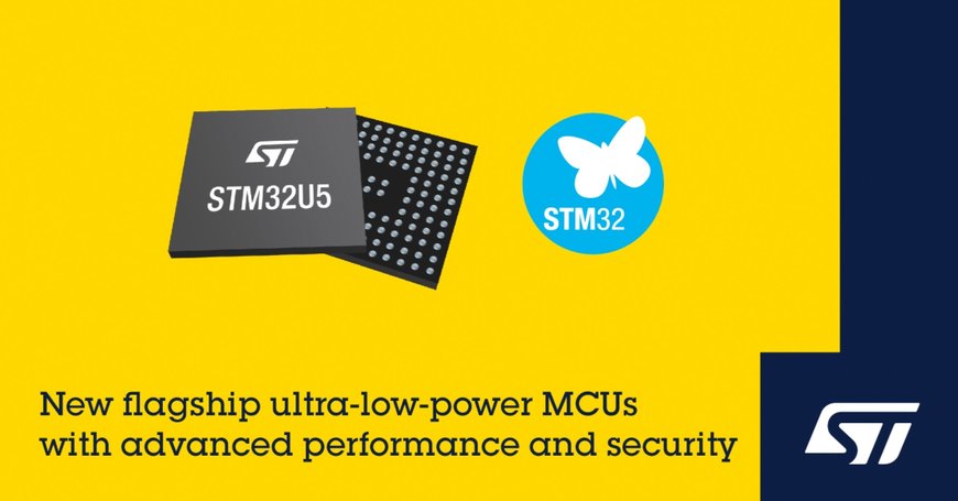 STMicroelectronics Reveals Extreme Low-Power STM32U5 Microcontrollers with Advanced Performance and Cybersecurity